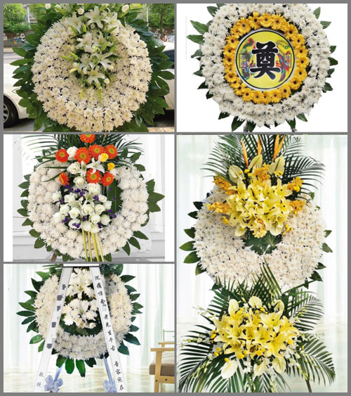 安徽六安市霍邱县乌龙镇陡岗村花圈速递